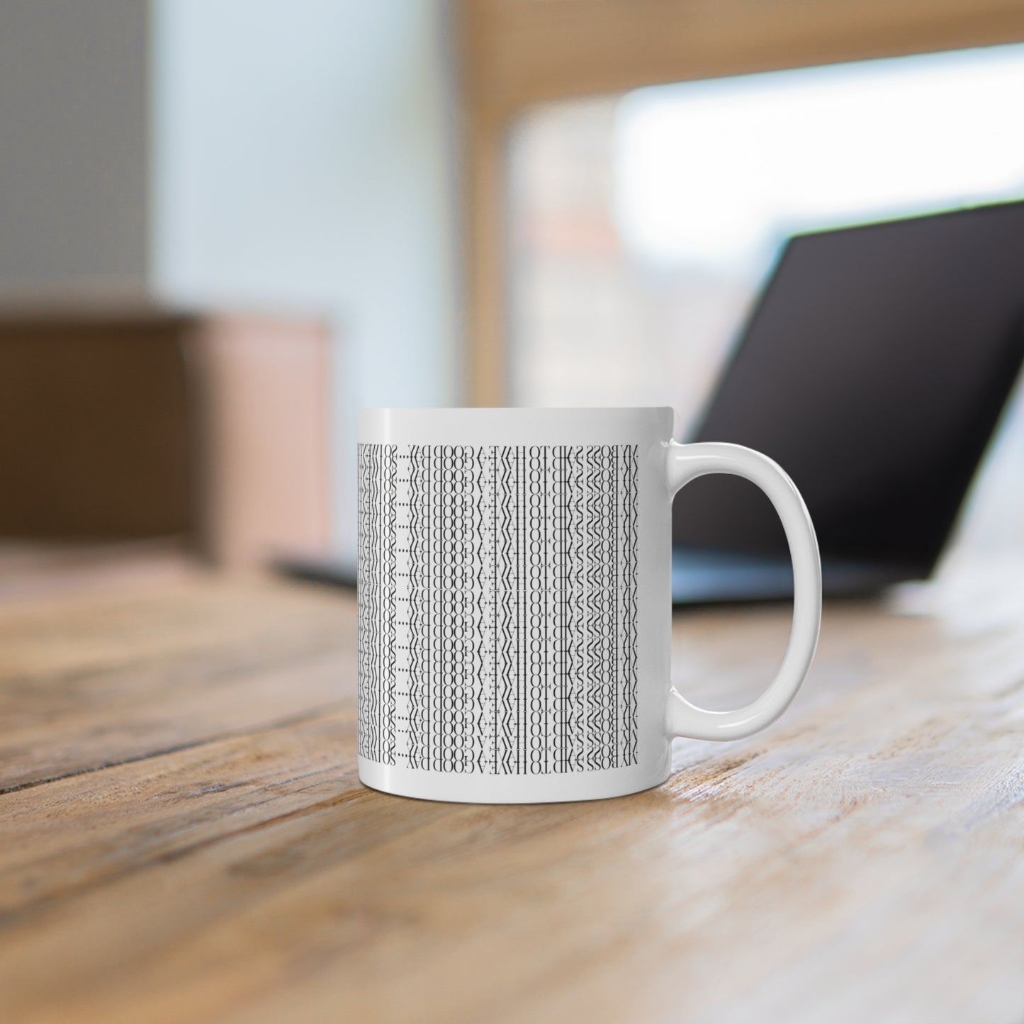 Funny Hidden Message Mug - “My Boss said to have a good day… so I went home.”- Viral Optical Illusion Mug - Secret Sarcastic Work Message - Dishwasher Safe, Unique Gifts for Coffee Lovers, Home & Office Decor, Holiday Present.