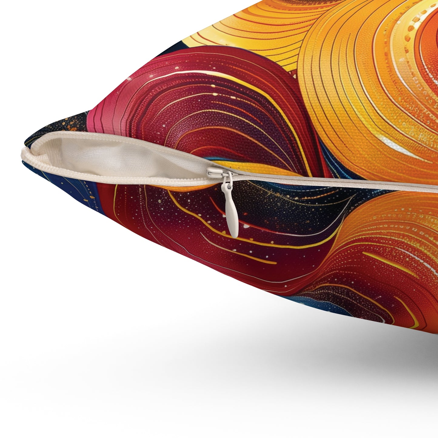 Cosmic Swirl Spun Polyester Square Pillow