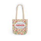 Personalized Doodle Daydream Composition Book Inspired Canvas Tote Bag with Colorful Straps, Cute School Bag, Eco-Friendly Tote, Back to School Shopping Bag, Teacher Gift Idea