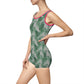 Grey Tropical Bliss Women's Vintage Swimsuit (AOP)