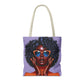 Afro Luxe Glow Tote Bag
