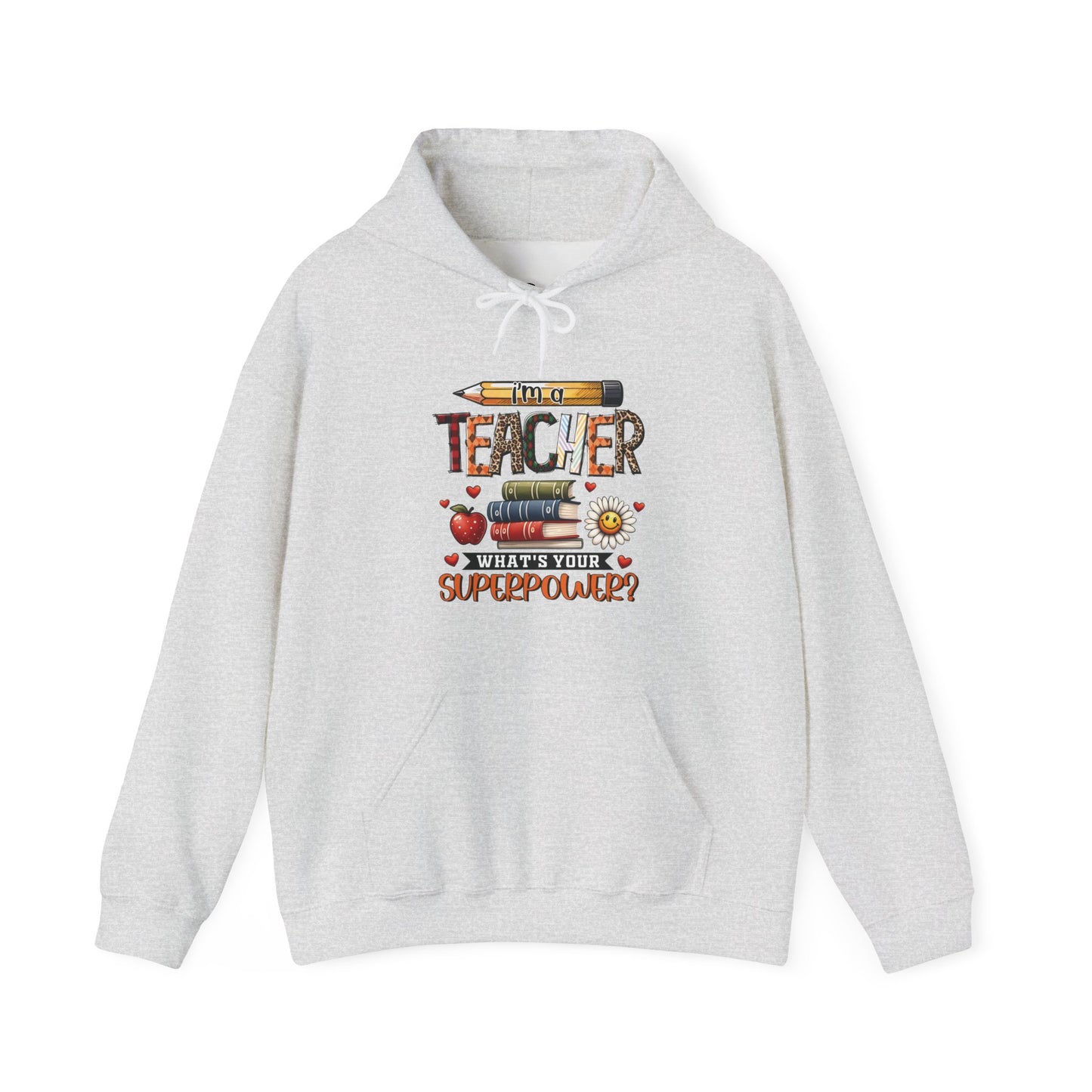 Teachers are Heros Unisex Heavy Blend™ Hooded Sweatshirt