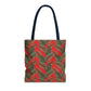 Red Tropical Bliss Tote Bag