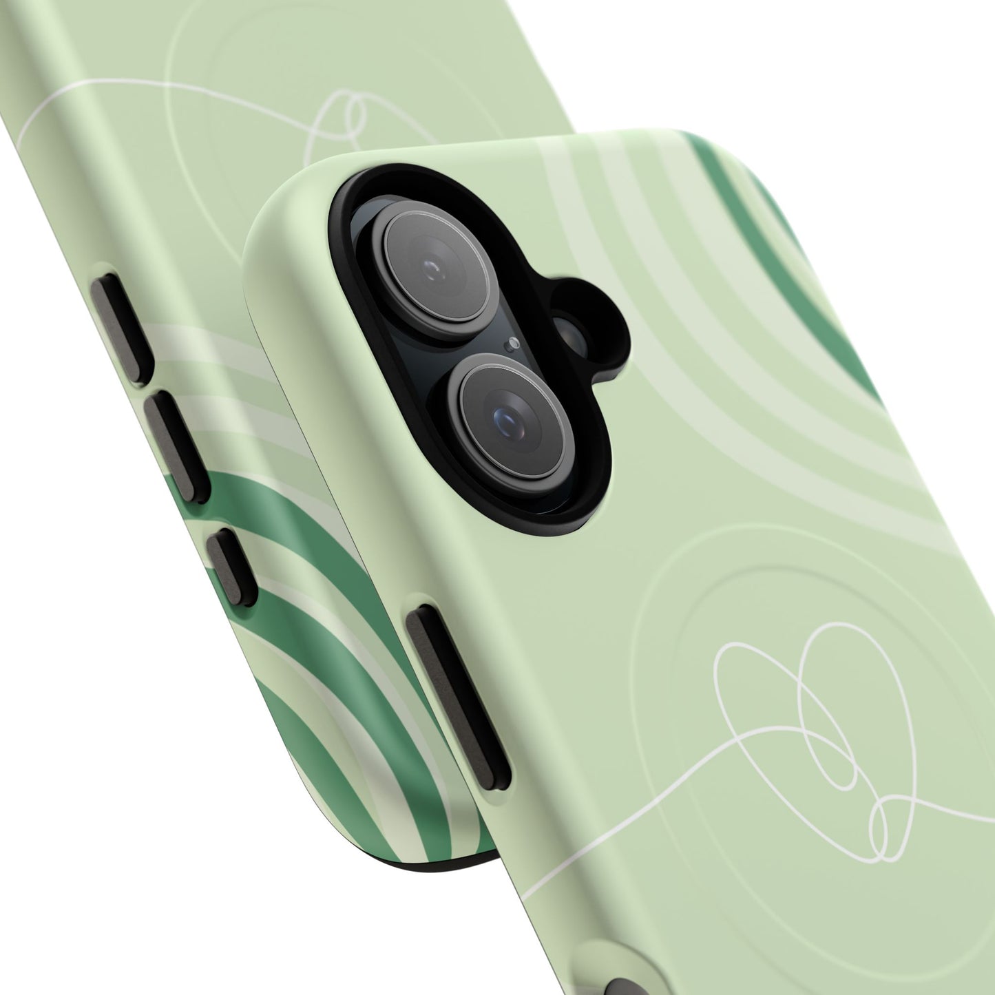 Loving Lines Tough iPhone Magnetic Cases, Eco-Friendly Gift, Birthday Present, iPhone 14, iPhone 15, iPhone 16, Pro, Pro Max, Plus MagSafe Protection Case.