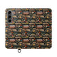 Book Stack Floral Flip iPhone and Samsung Phone Case — Vintage Library Wallet Cover.