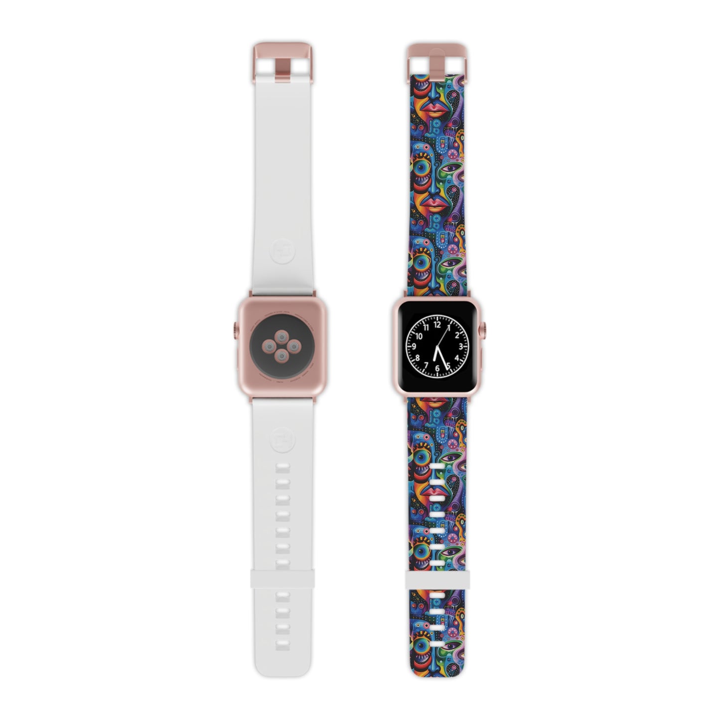 Psychedelic Visions Vibrant Artistic Apple Watch Band - Fun Colorful Design