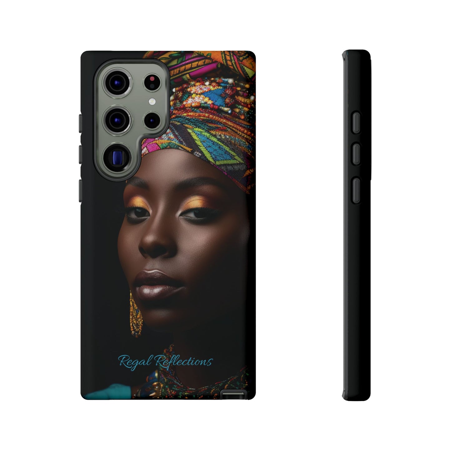 Regal Reflections: African Majesty iPhone, Samsung and Google Tough Phone Cases.