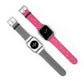 Pink Bow Coquette Watch Band ONLY — Cute Ribbon-Stripes Apple Watch Strap