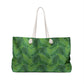 Green Tropical Bliss Weekender Bag, Gift for Her