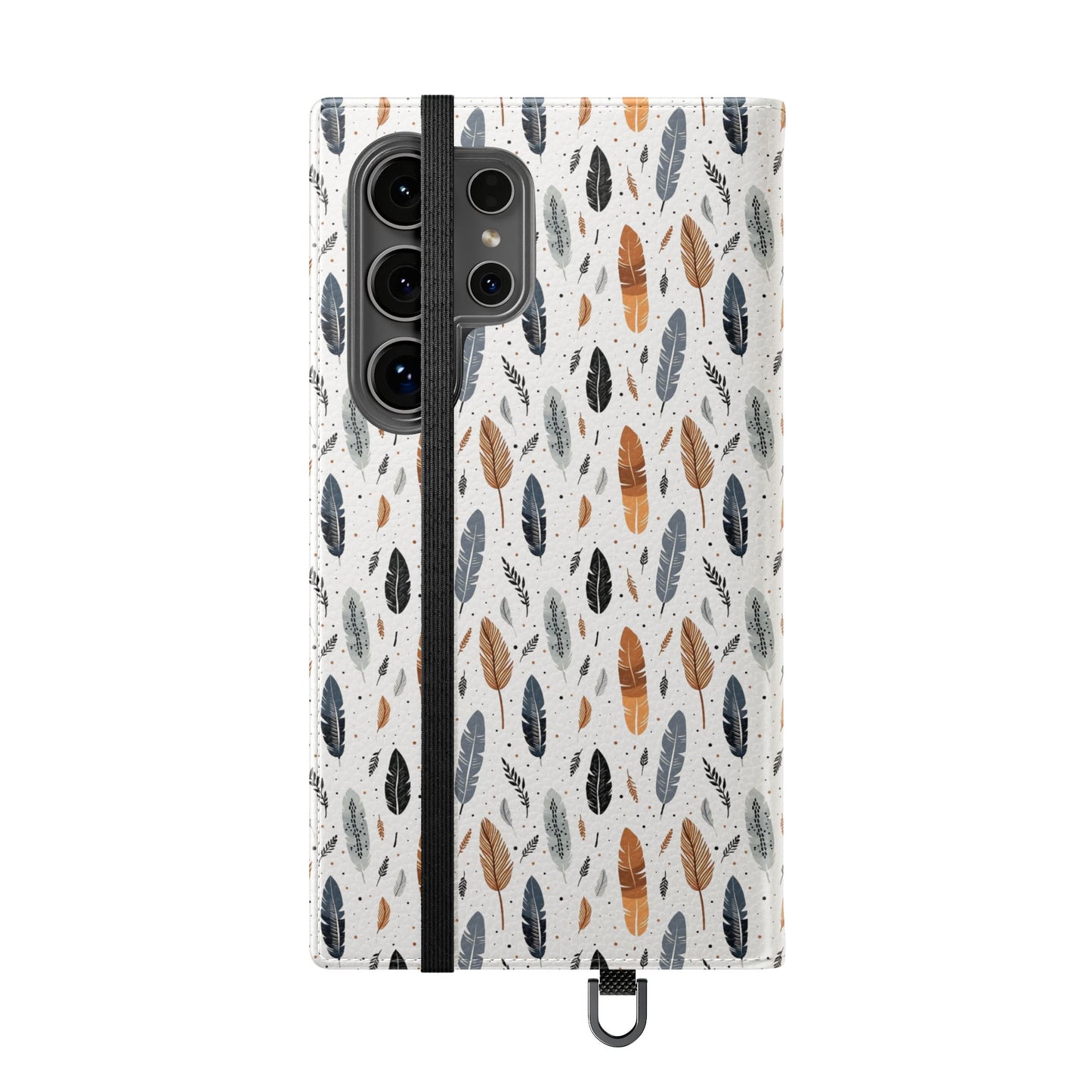 Whispering Feathers iPhone and Samsung Flip Cases