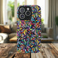 Prism Petal Burst Tough Magnetic iPhone Case, Colorful iPhone Case, Unique Gift for Flower Lovers, Stylish stained Glass Accessory