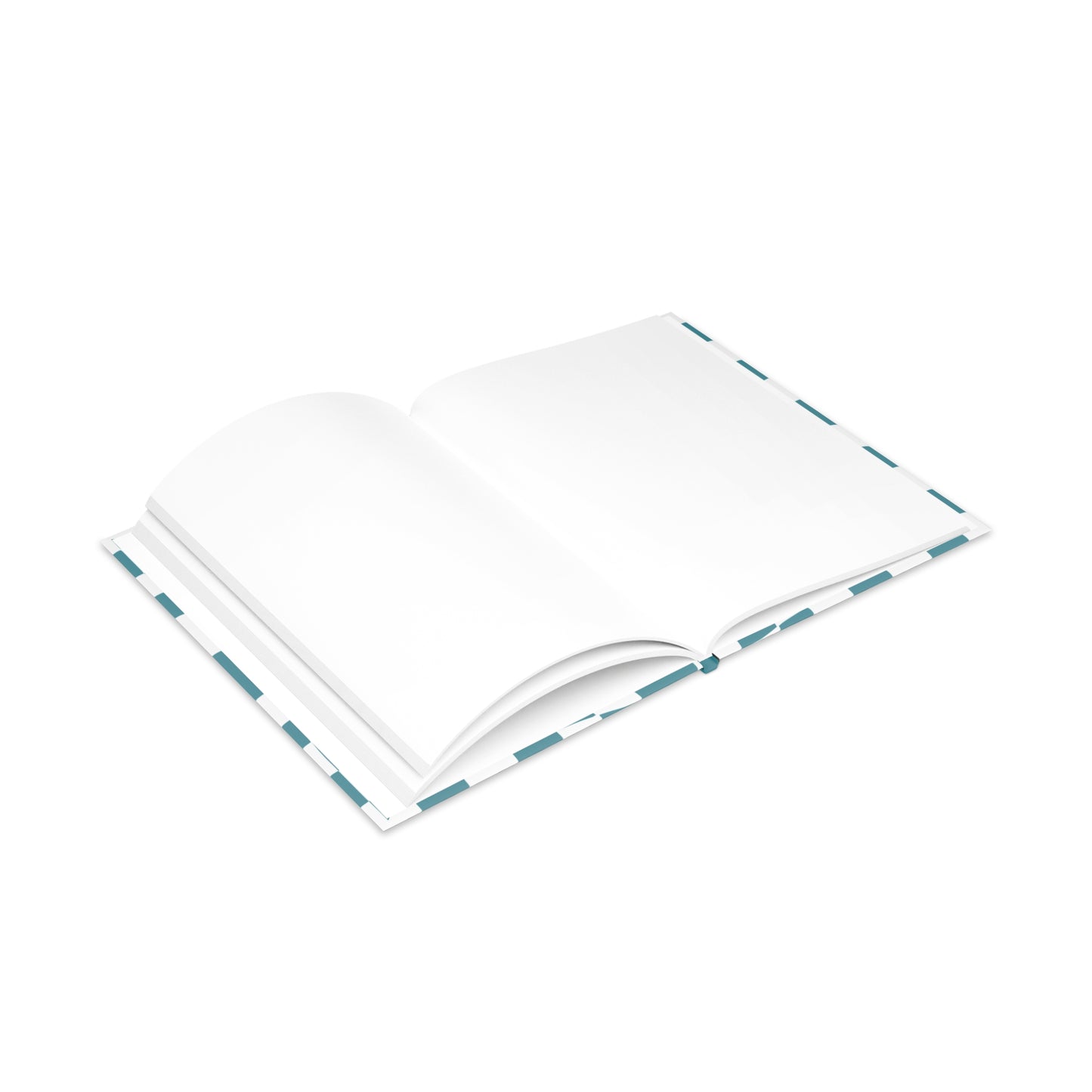 Teal Checkered Charm A Hardcover Notebook (PY)