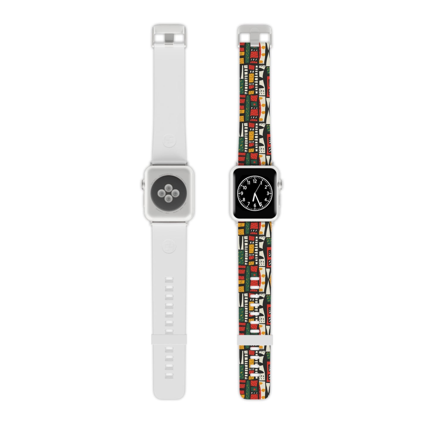 Tribal Harmony Vibrant Apple Watch Band, Colorful Watch Strap, Unique Wristband for Apple Watch, Artistic Accessory, Trendy Gift Idea, Seasonal Style