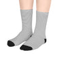 Monochrome Lines Mid-Length Socks