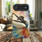 Artistic iPhone Case with Dancer Design, Tough Magnetic Case, Unique Gift for Dancers, Colorful iPhone Cover, Stylish Accessory.