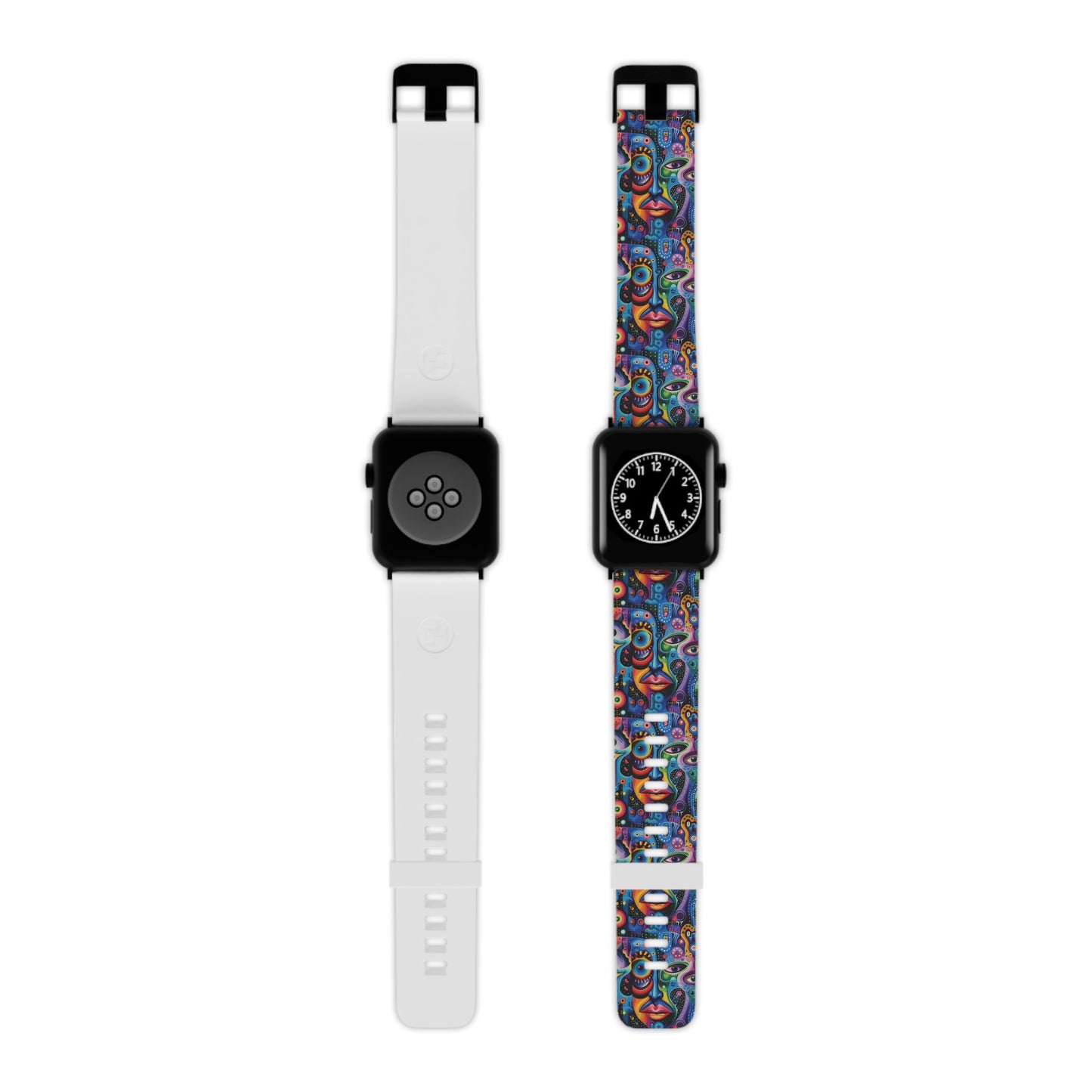 Psychedelic Visions Colorful Artistic Watch Band for Apple Watch - Vibrant Design for Style Enthusiasts