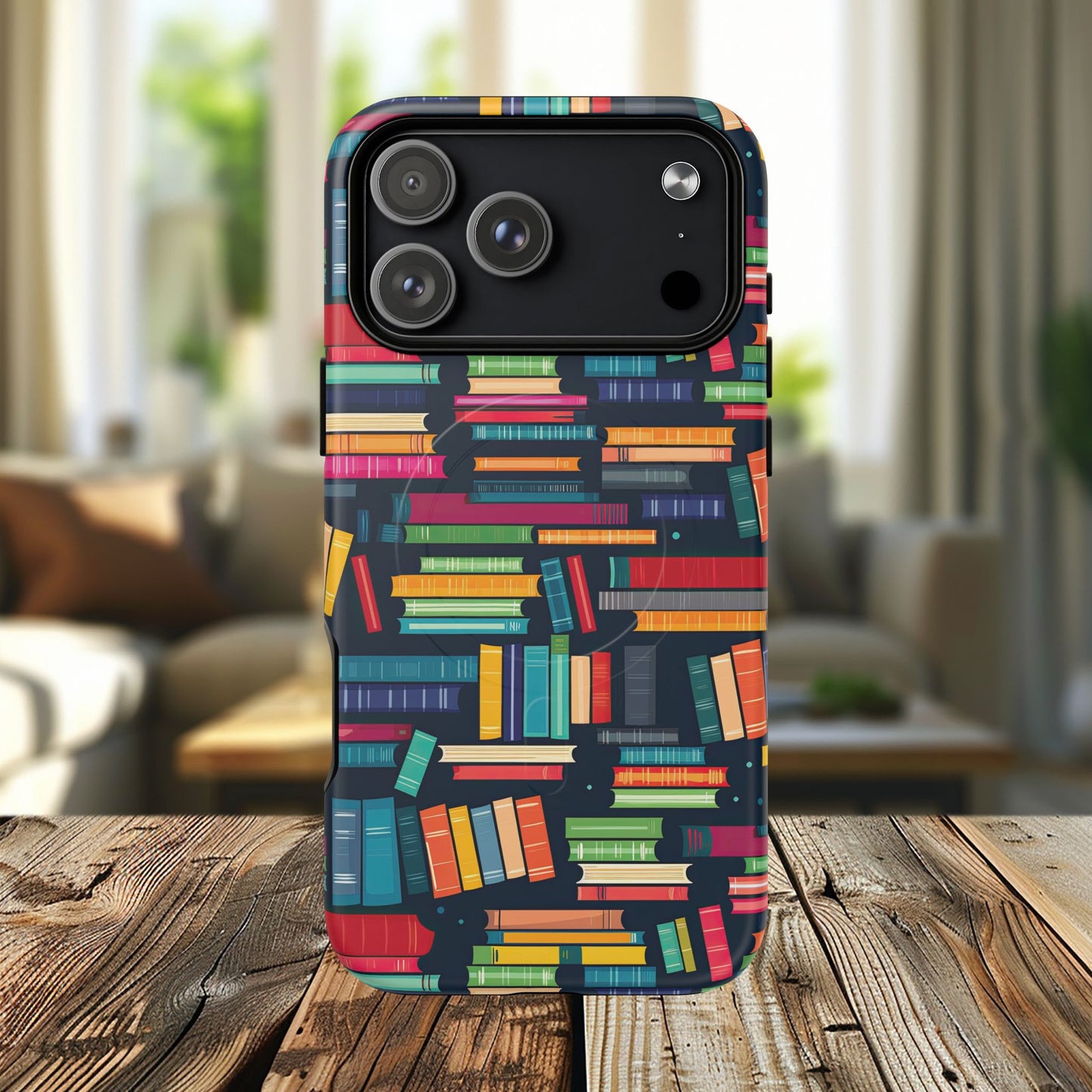Colorful Book-Themed Phone Case, Literary Gift, Tough Magnetic Case, Book Lover’s Accessory, Phone Protection, Reading Enthusiast