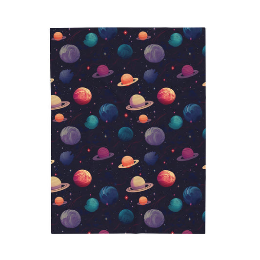 Plush Blanket - Galactic Dreams Cozy Home Decor - Gift Idea