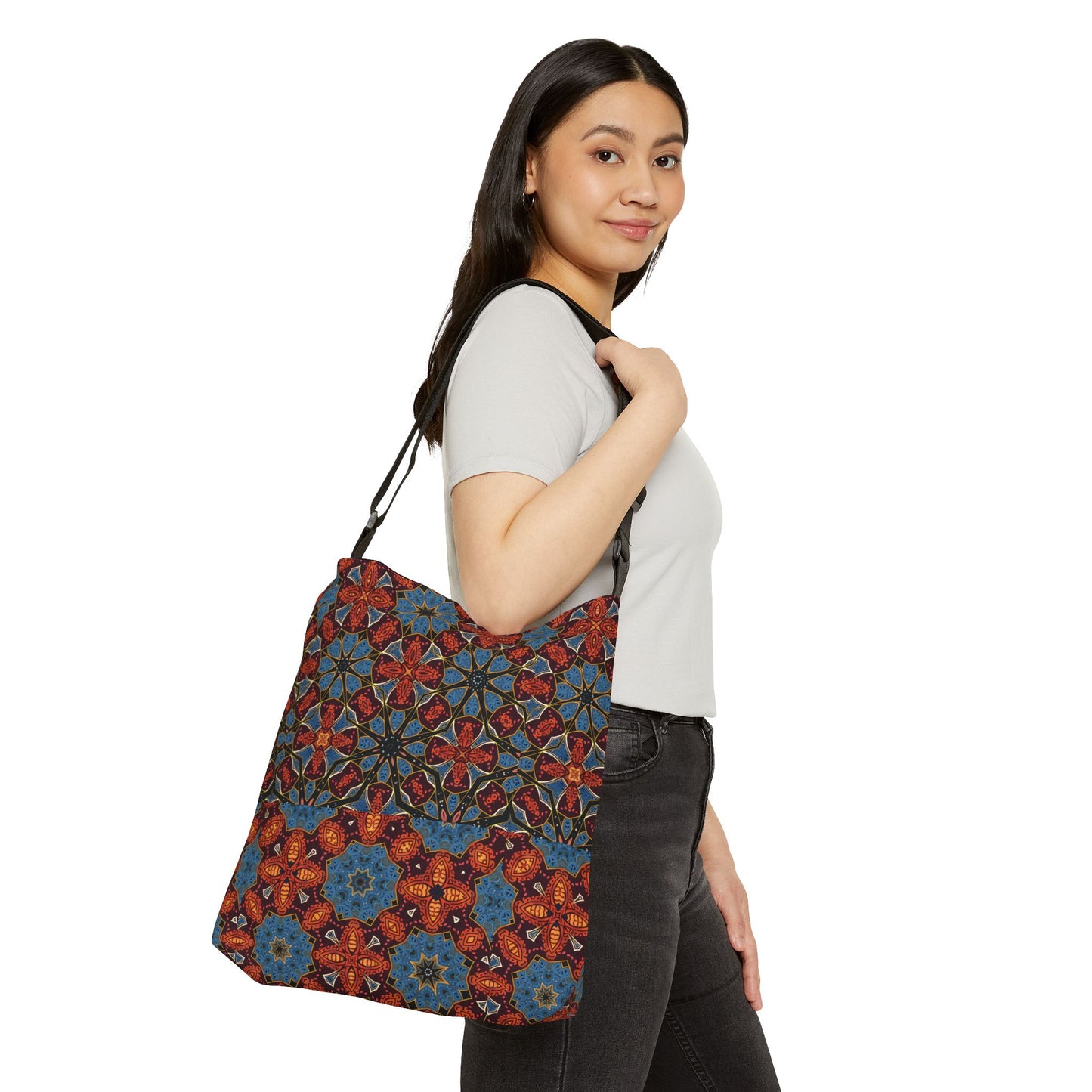 Arabesque Harmony Adjustable Tote Bag (AOP)