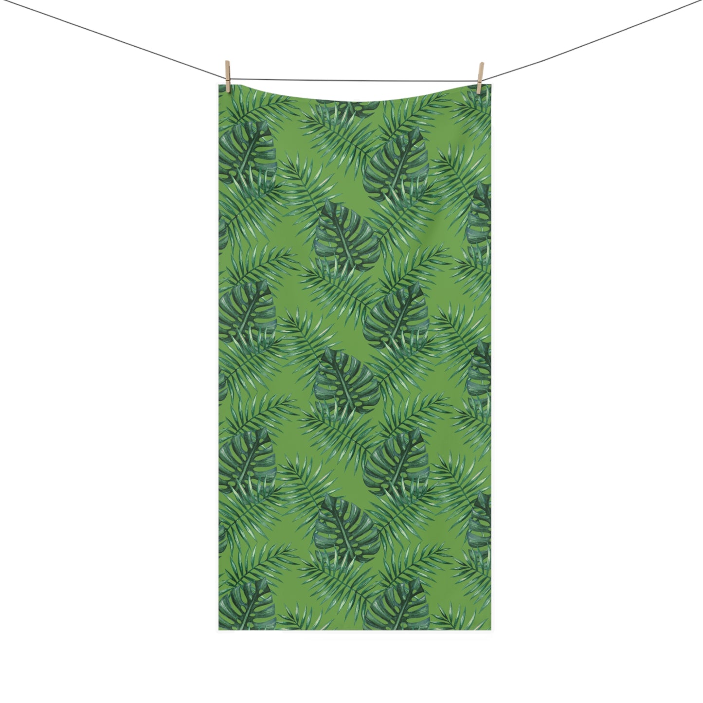 Tropical Bliss Green Mink-Cotton Towel