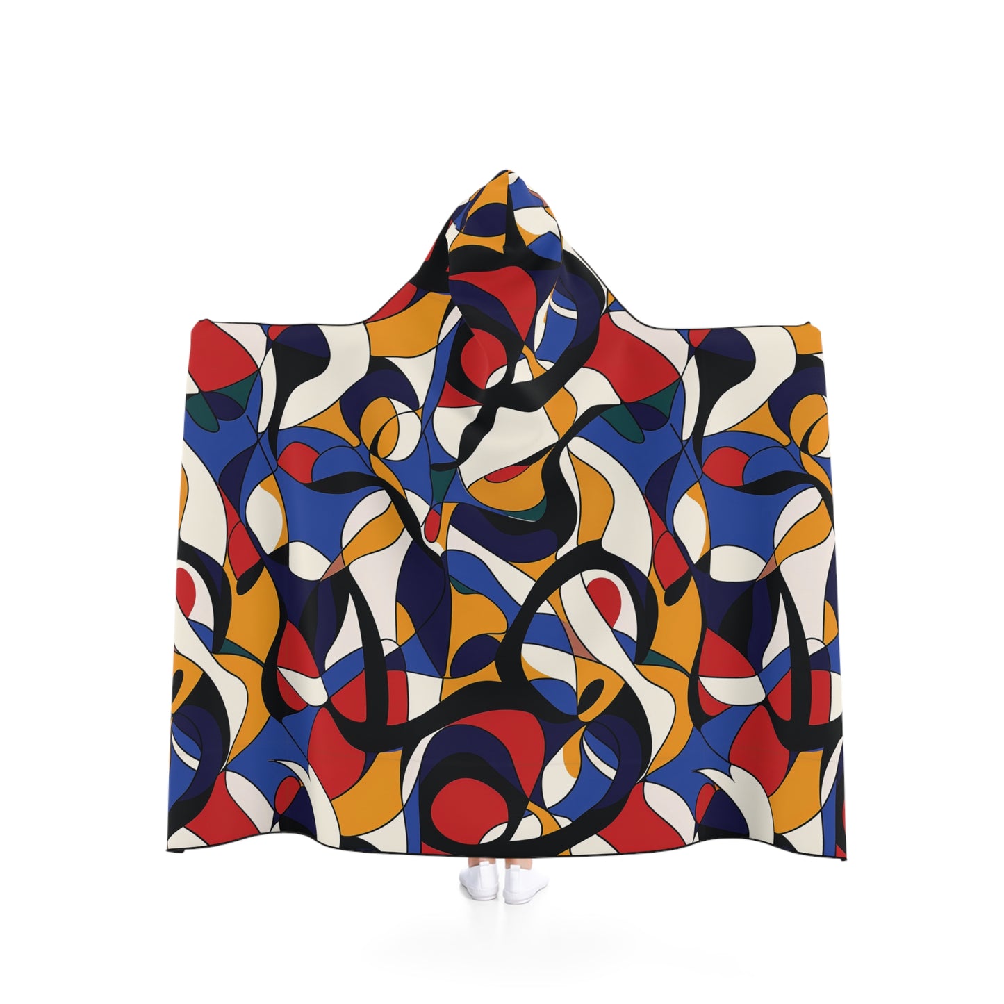 Chromatic Waves Snuggle Hooded Blanket