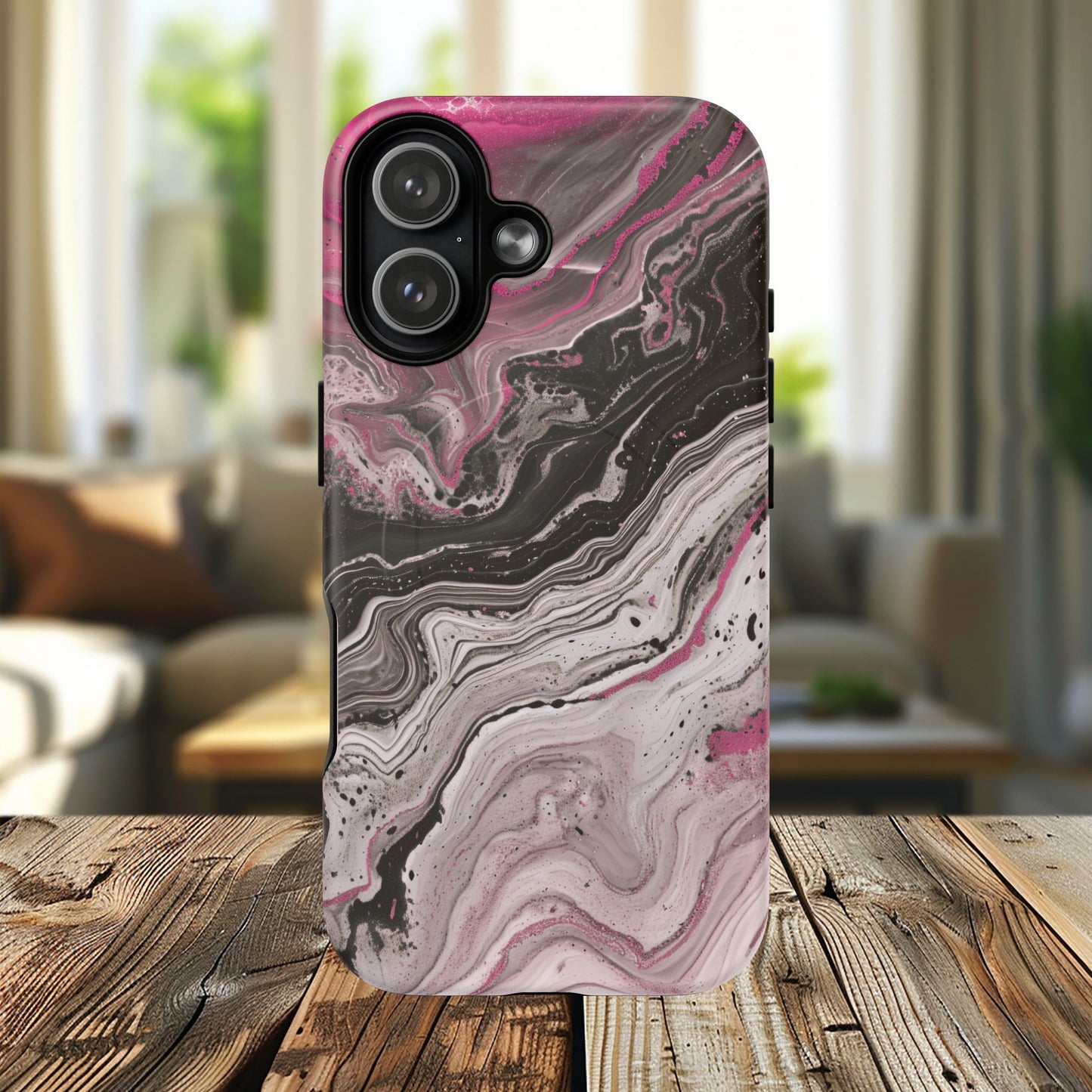 Stylish Magnetic iPhone Cases for Tough Protection, Trendy iPhone Covers, Gift for Teens, Modern Tech Accessories, Marble iPhone Design Cases