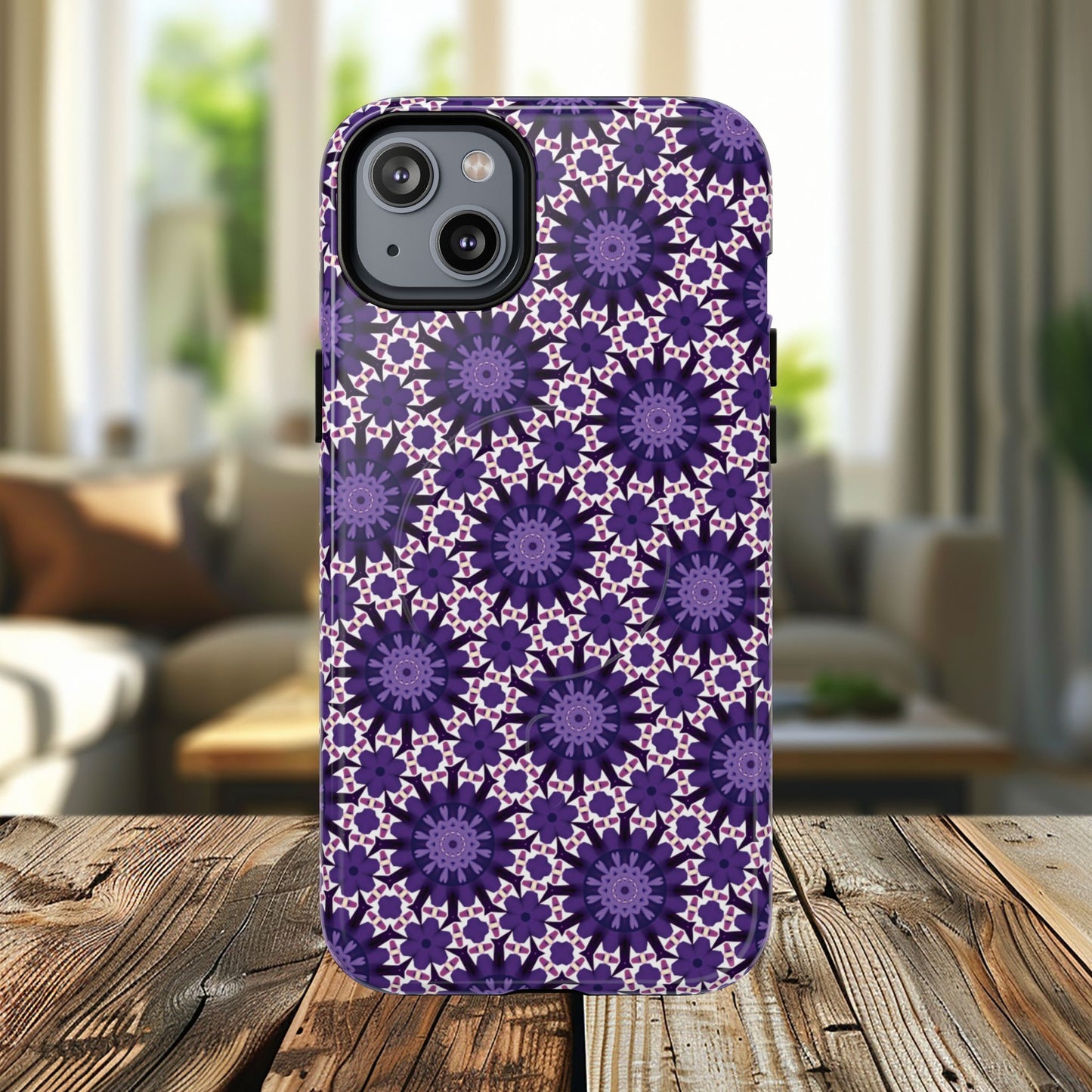 Twilight Petal Mirage Magnetic iPhone Cases, Unique Floral Designs, Tough Protection, Gift for Her, iPhone Accessories, Custom Cases