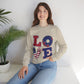 Patriotic LOVE Unisex Heavy Blend™ Crewneck Sweatshirt