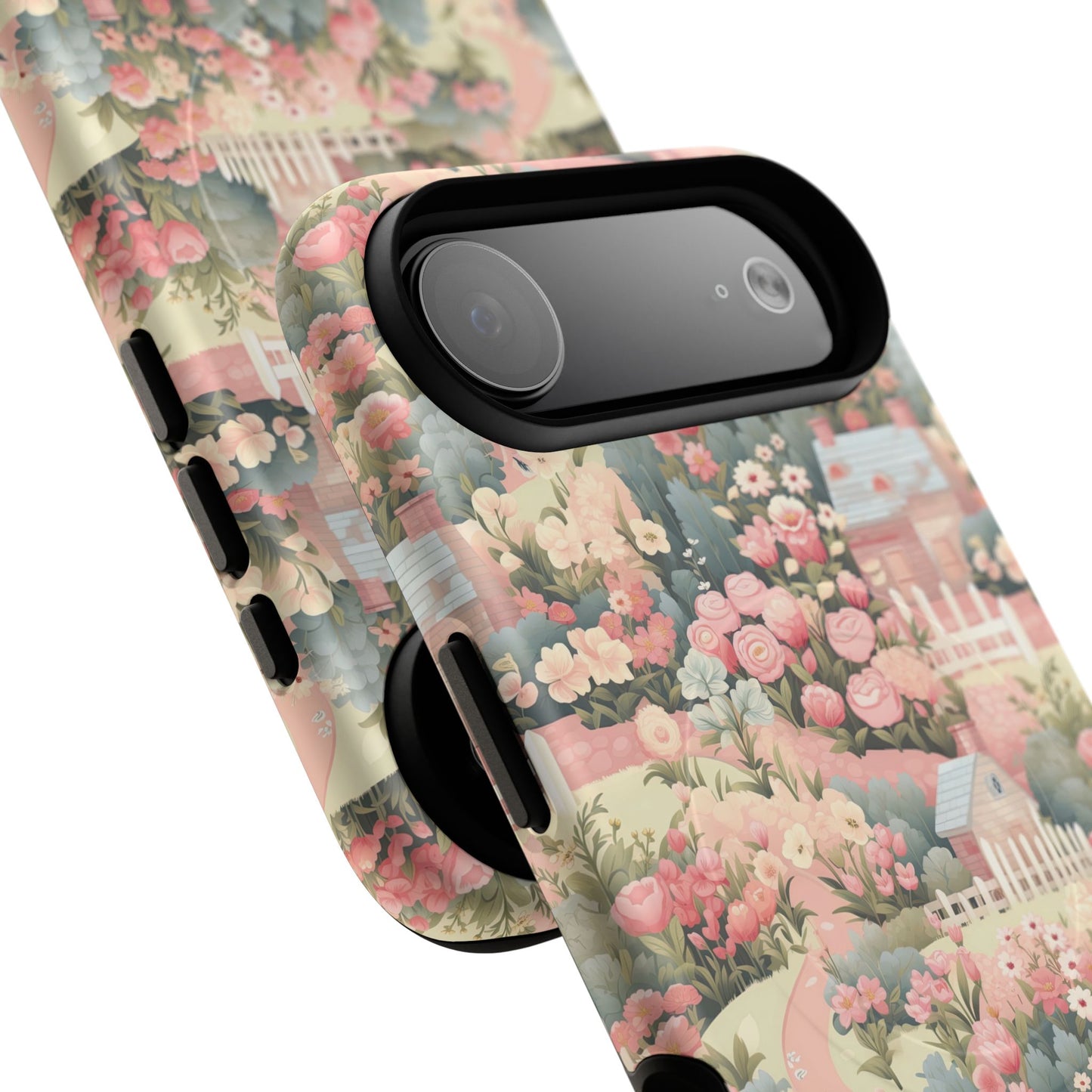 Pastel Garden Haven Tough iPhone Magnetic Case, Durable Protection, Flower Design, Gift for Her, Birthday, ,Phone Accessory, Spring Decor