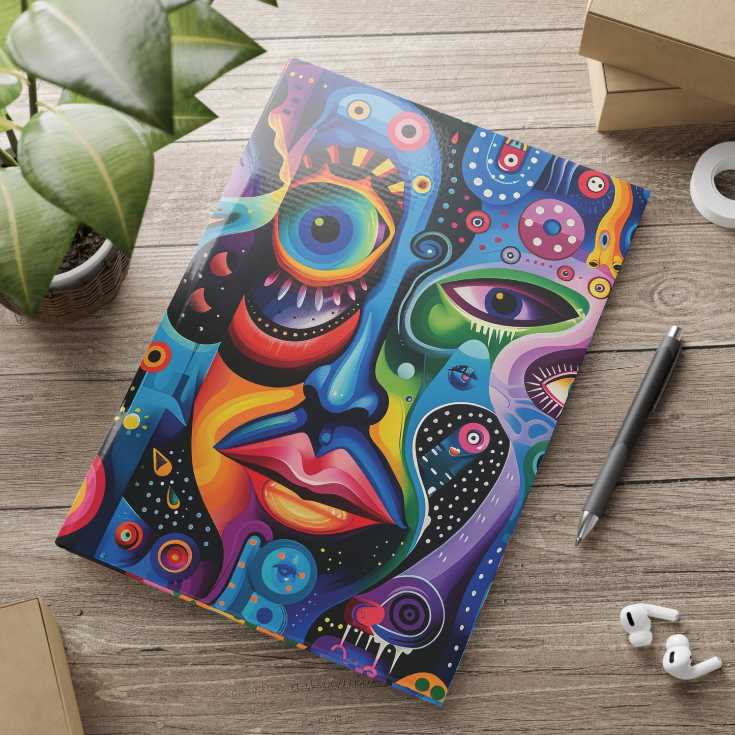 Psychedelic Visions  A Hardcover Notebook (PY)