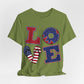 Patriotic Love Unisex Jersey Short Sleeve Tee