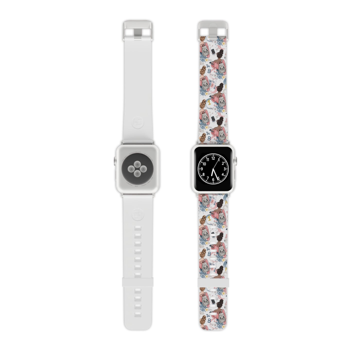 Study Chic Stylish Apple Watch Band - Floral Vintage Design for Trendsetters