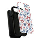 Patriotic Coquette Tough iPhone Magnetic Case, Stylish Gift for Her, Summer Celebrations, Cute Bow Design