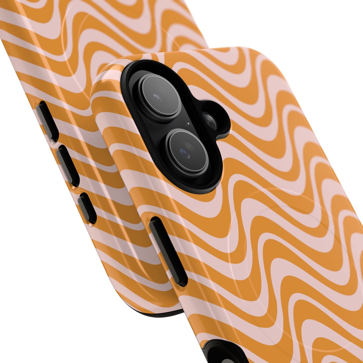 Stylish Tough Magnetic Case for Your iPhone - Trendy Wave Design, Durable Protector, Gift for Her, Cool Tech Accessory, Unique iPhone Cover, Magsafe iPhone Cover.
