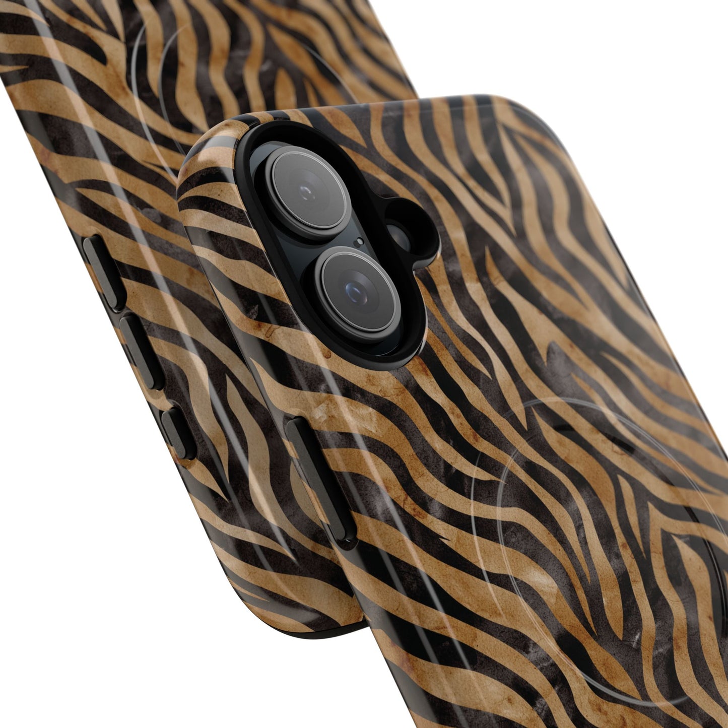 Tough Magnetic iPhone Case with Zebra Print, Stylish Protection for iPhones, Unique iPhone Accessory, Gift for Animal Lovers]