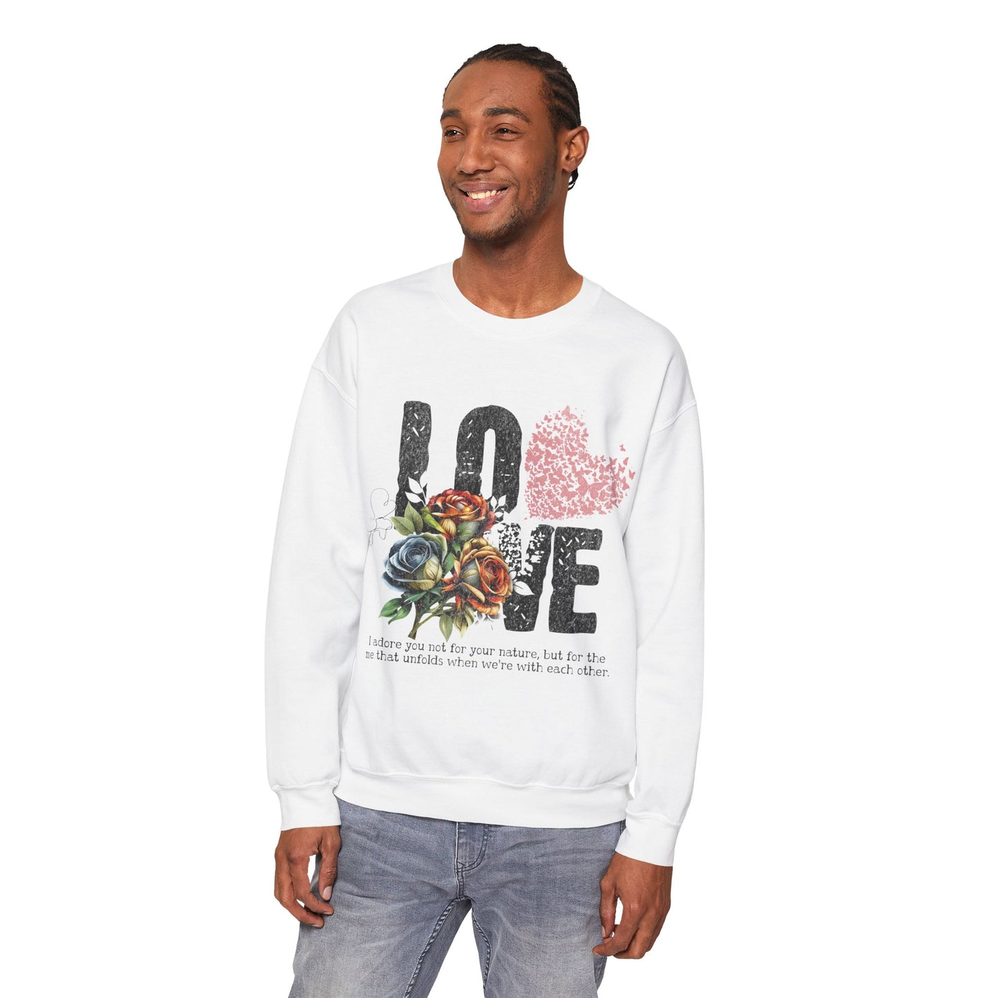 LOVE always Valentines Unisex Heavy Blend Crewneck