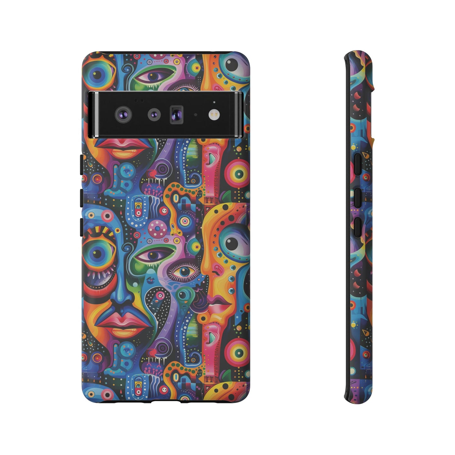 Psychedelic Visions Vibrant Art Google Pixel, iPhone and Samsung Phone Case - Tough Cases for Creative Souls