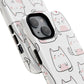 Cute Kawaii Cat Tough Magnetic iPhone Case, Cute Cat Lover Gift, Kawaii iPhone Cover, Tough iPhone Case, Unique Pet Themed Accessory,