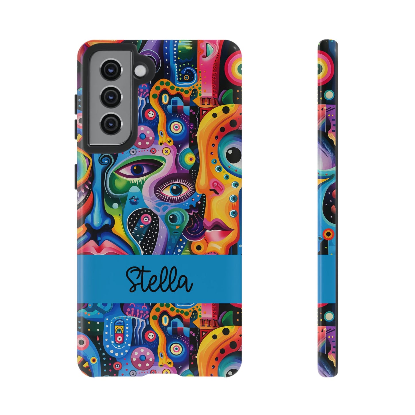 Psychedelic Visions Vibrant Samsung, iPhone and Google Pixel Phone Cases - Colorful Artistic Design