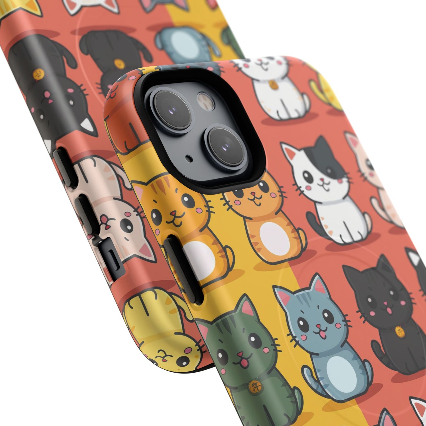 Cute Cat Magnetic Phone Cases for Pet Lovers, Durable Cases, Animal Design, Fun Gift, Unique Accessories