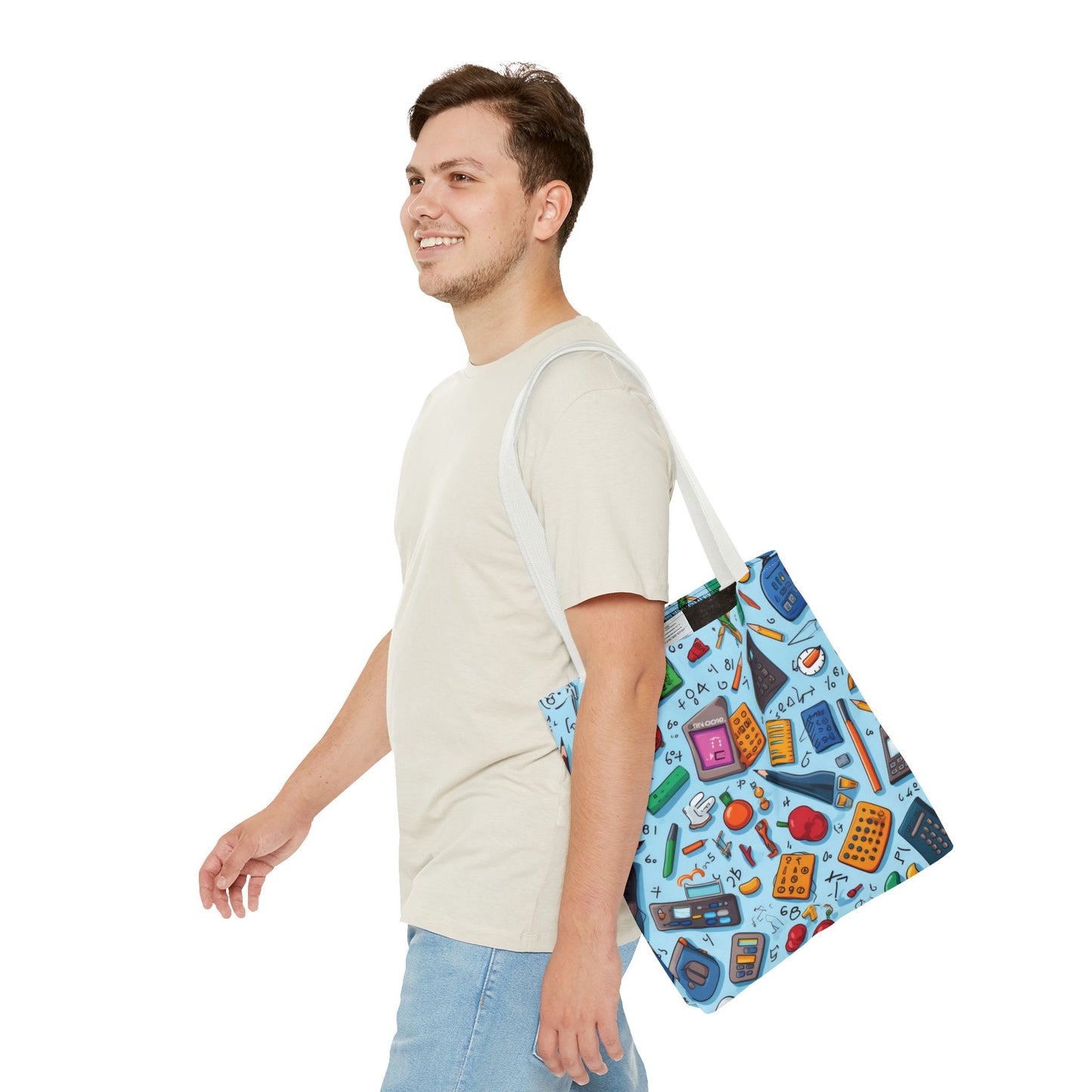 Blue Academic Adventures Tote Bag