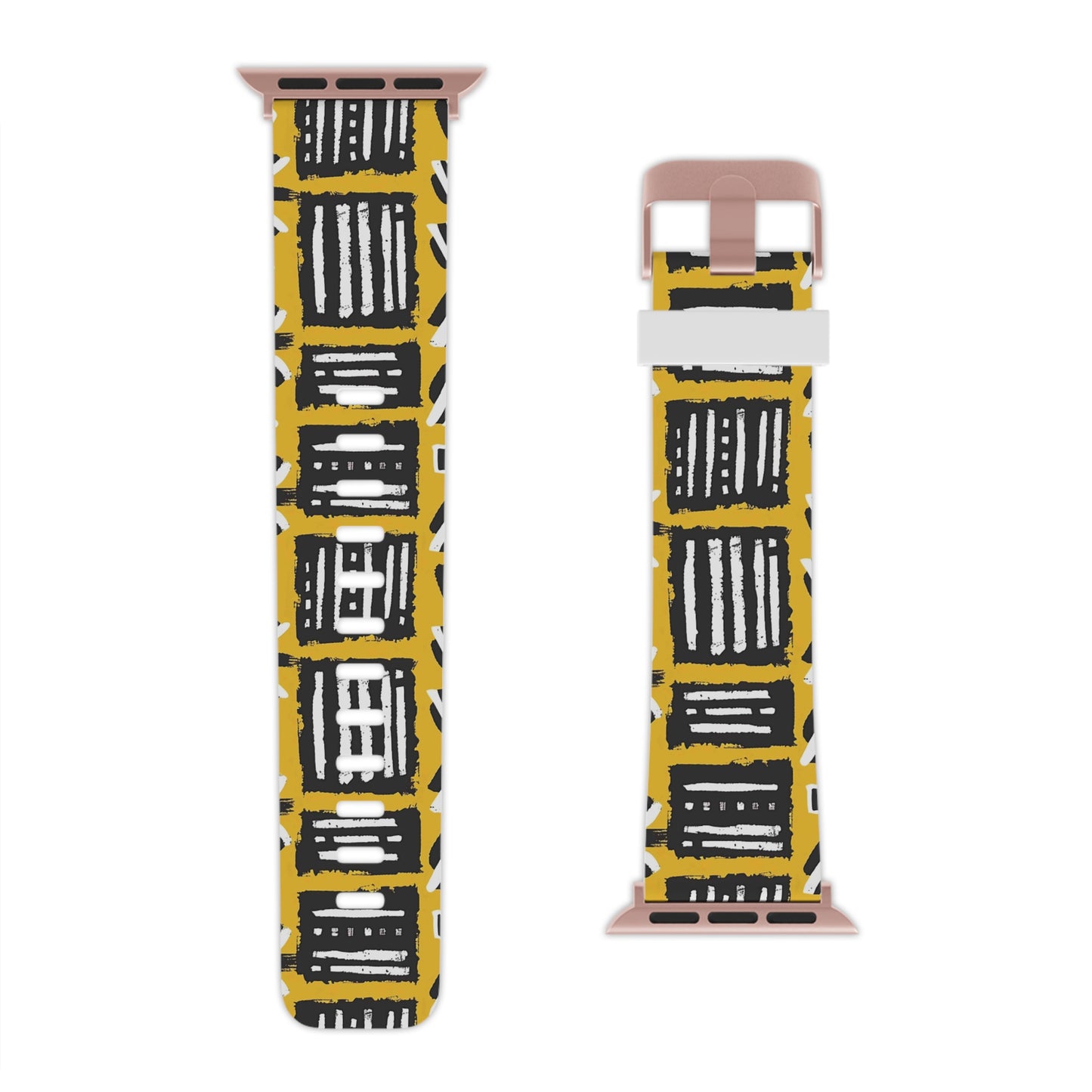 Tribal Vibes Stylish Apple Watch Band – Modern Geometric Design.