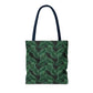 Black Tropical Bliss Tote Bag