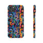 Psychedelic Visions Slim iPhone Case - Vibrant Design for Artistic Souls