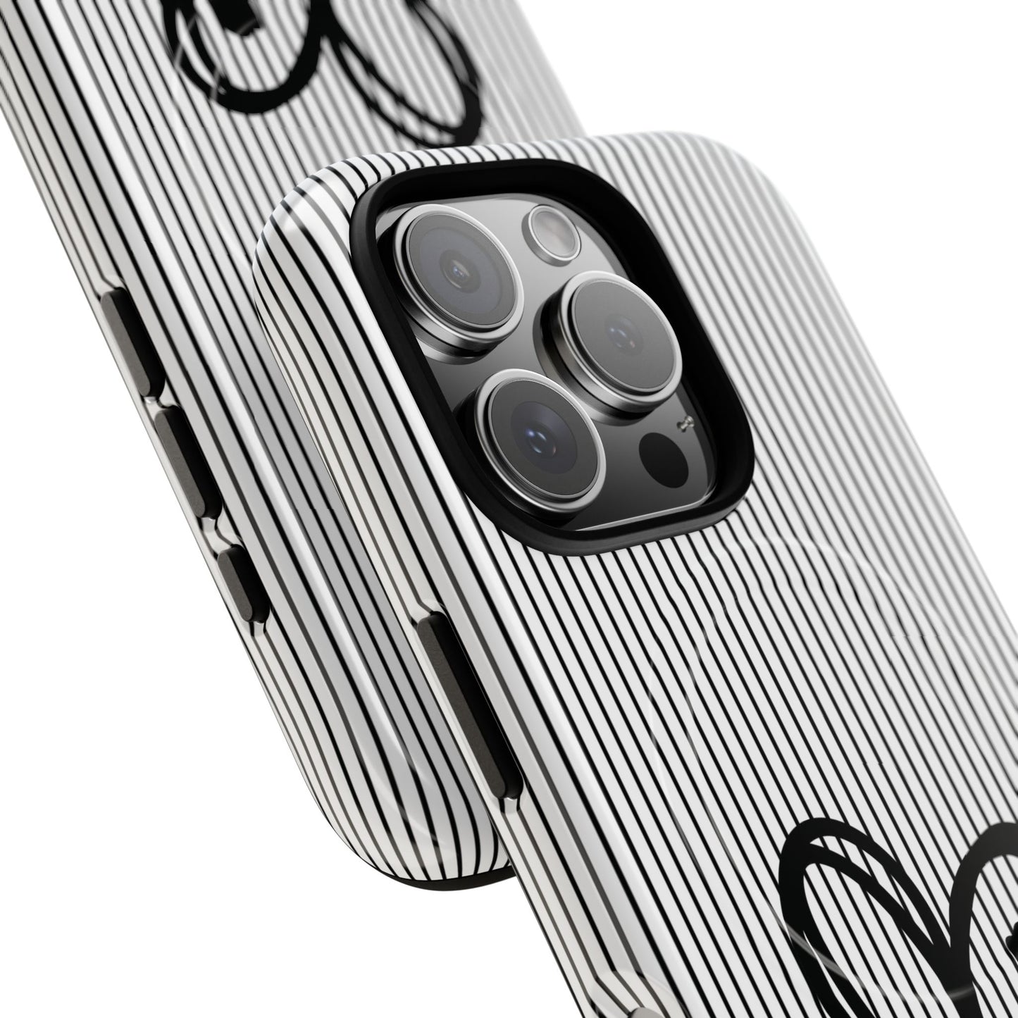 Tough Magnetic Phone Case with Heart & Cross Design, Durable Phone Cover, Unique Gift for Her, Stylish Accessory, Everyday Use