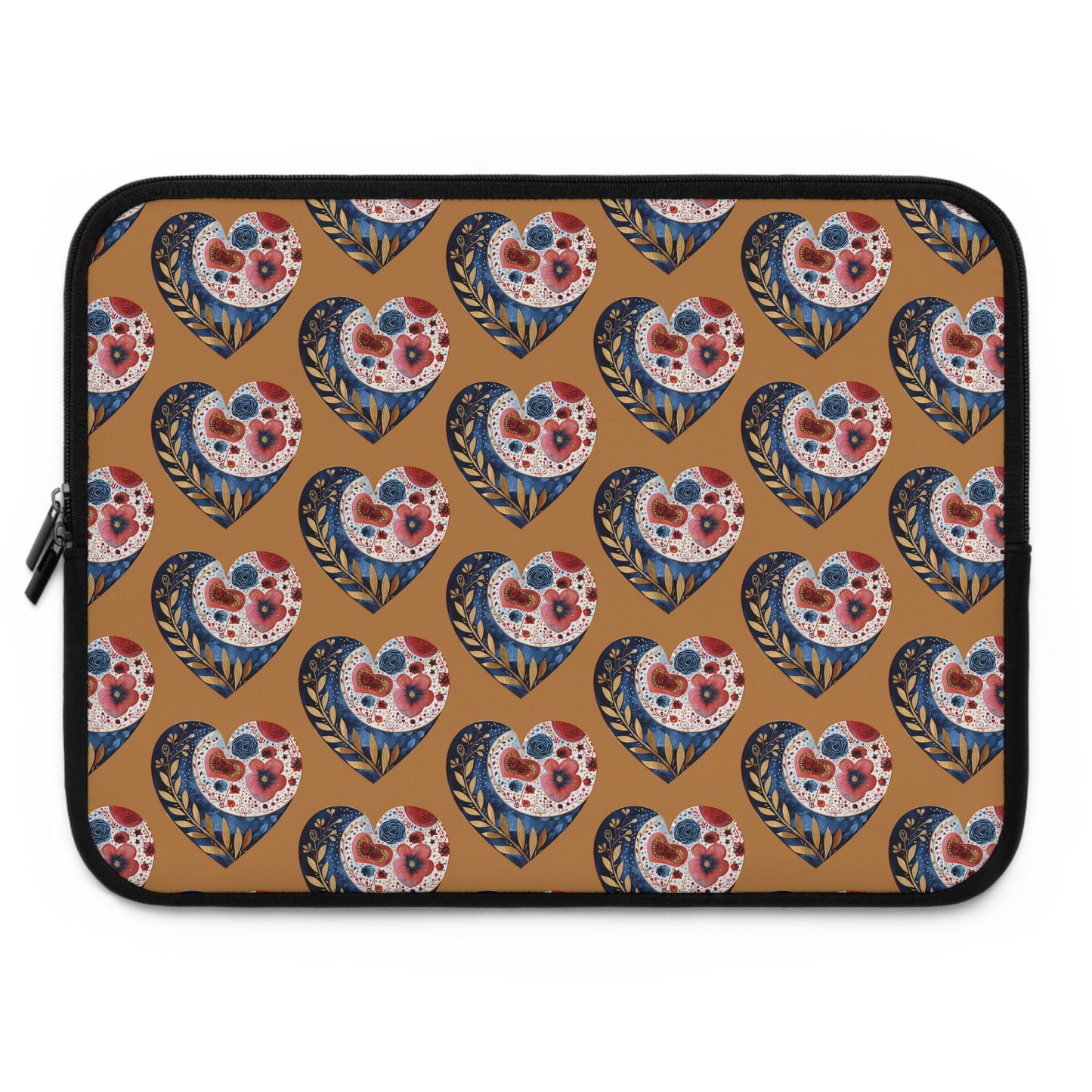 Floral Hearts Laptop Sleeve