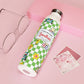 Personalized Green SchoolYard Chic Composition Book Inspired Slim Water Bottle, Customizable Drinkware, Eco-Friendly Hydration Bottle, Perfect for Gifts, School Supplies, Back to School