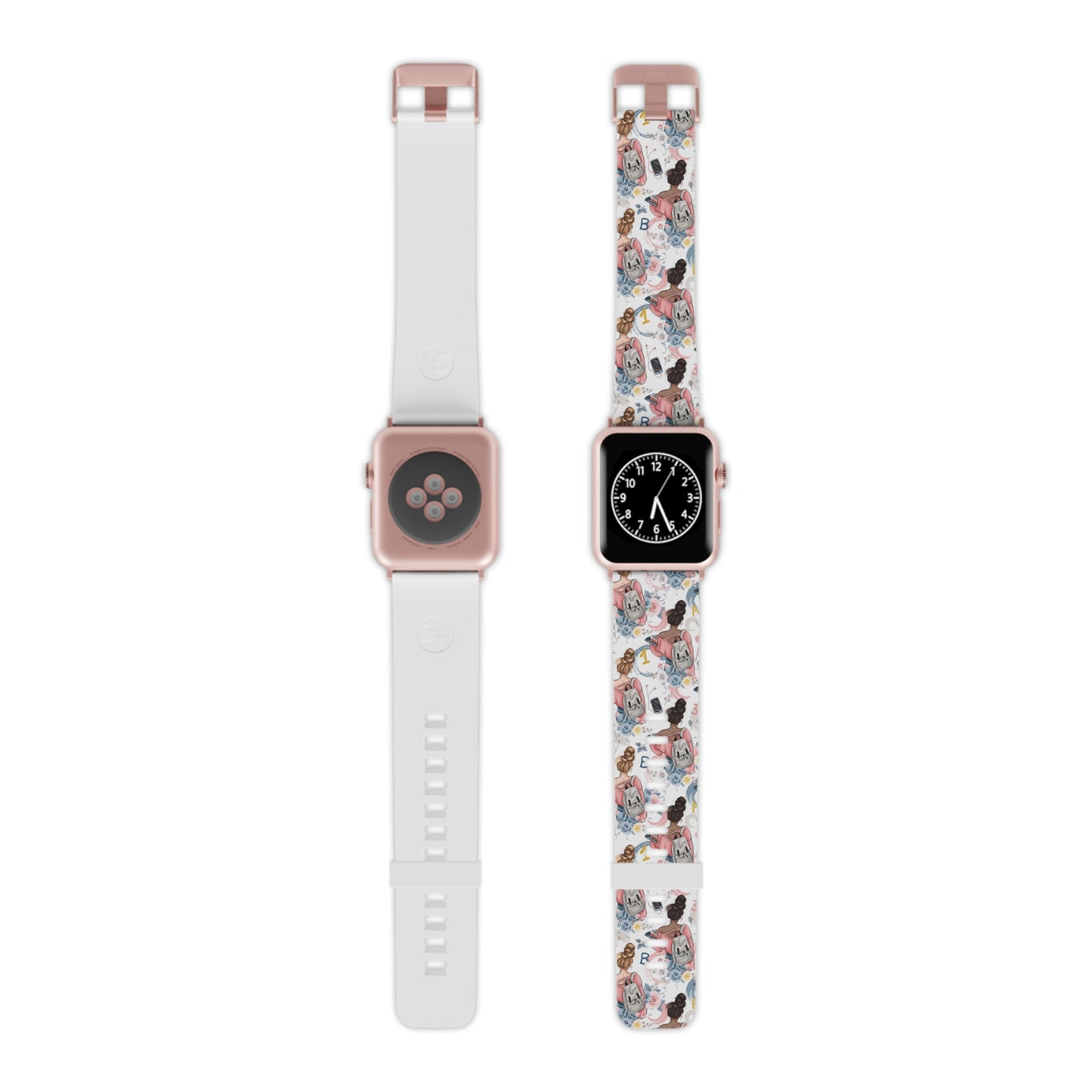 Study Chic Stylish Apple Watch Band - Floral Vintage Design for Trendsetters