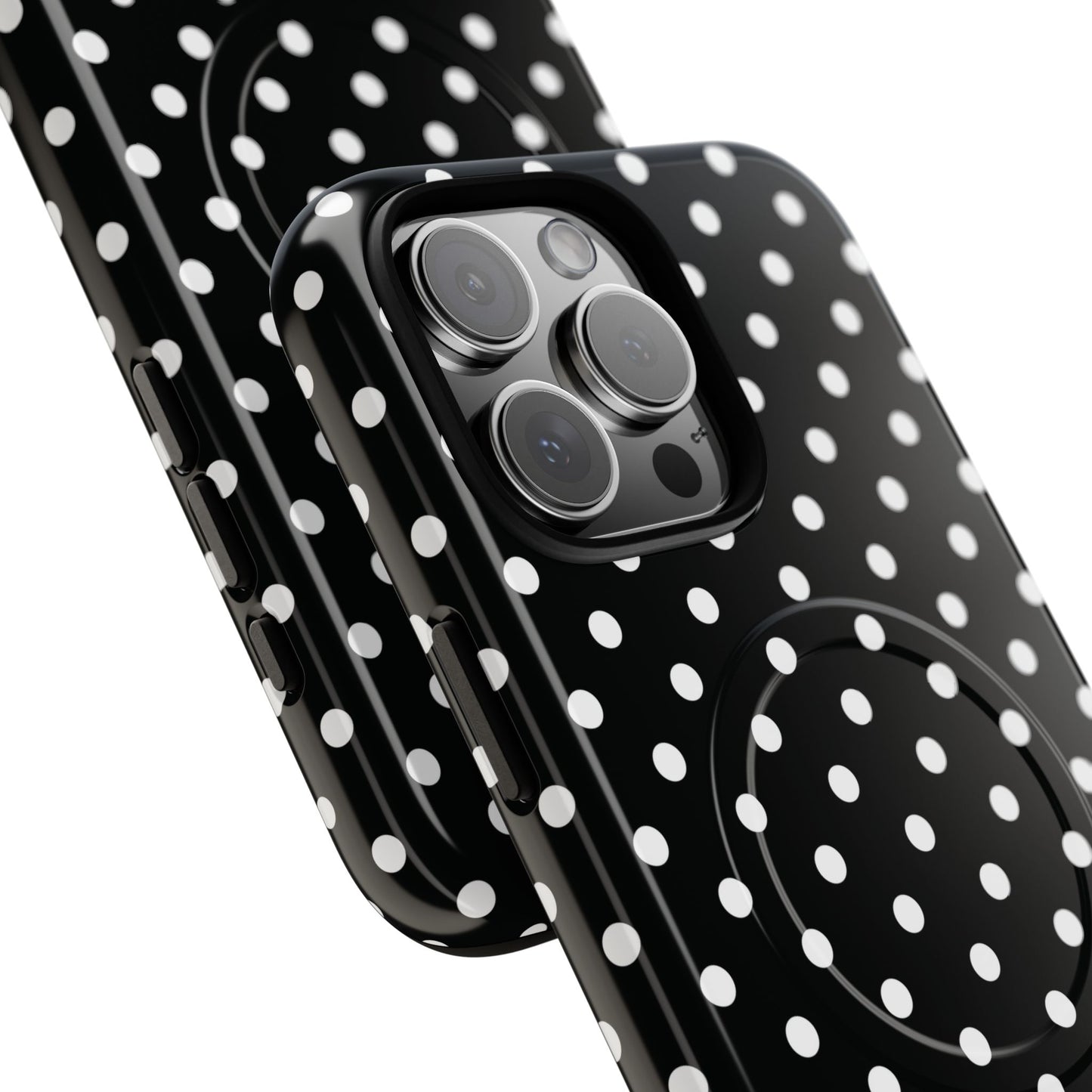 Polka Dot Tough iPhone Magnetic Case, Stylish iPhone Cover for Protection, Unique Gift for Birthdays, Holidays, Tech Lovers