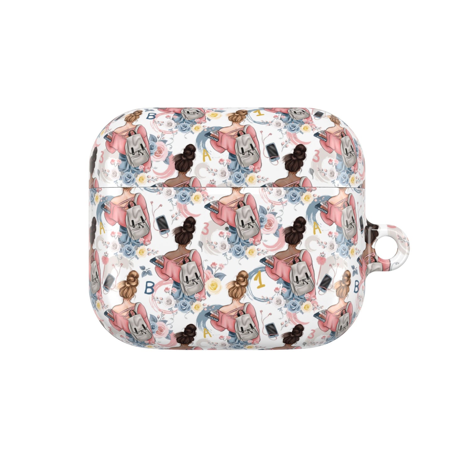 Study Chic AirPod Case Covers with Trendy Illustrations.